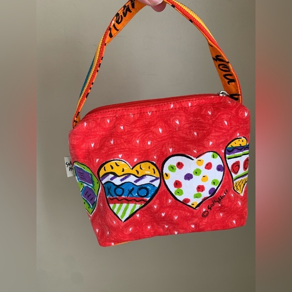 Sally Huss mini Bag Tote hearts rainbow colorful girlhoodcore - Picture 1 of 11